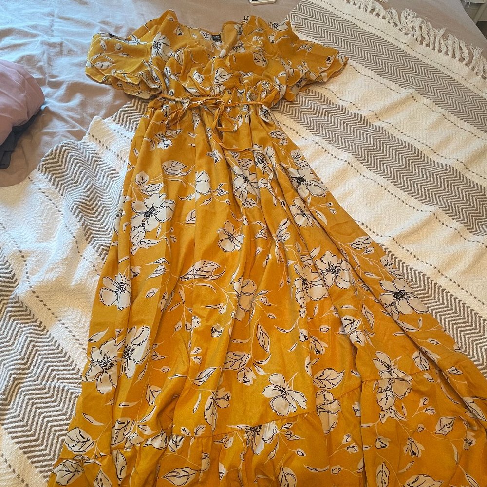 Floral Maternity Maxi Dress